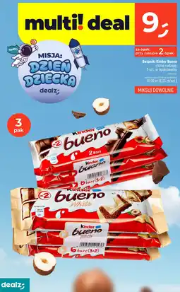 Dealz Batoniki Kinder Bueno różne rodzaje 3 szt oferta