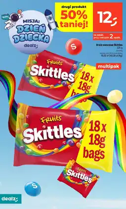 Dealz Draże owocowe Skittles 324g oferta