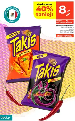 Dealz Chrupki kukurydziane Takis Dragon Sweet Chilli 100g oferta