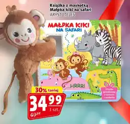 Prim Market Książka z maskotką Małpka Kiki na safari oferta
