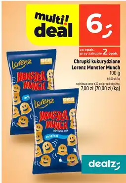 Dealz Chrupki kukurydziane Lorenz Monster Munch 100g oferta