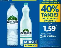 Lidl ŻYWIEC ZDRÓJ Woda źródlana oferta