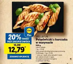 Lidl GRILL&FUN Polędwiczki z kurczaka w marynacie oferta