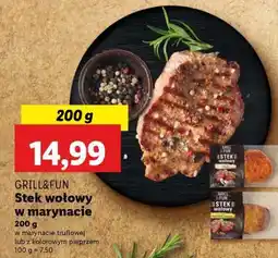 Lidl GRILL&FUN Stek wołowy w marynacie oferta