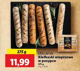 Lidl GRILL&FUN Kiełbaski wieprzowe w posypce oferta