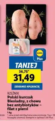 Lidl Polski kurczak Biesiadny, z chowu bez antybiotyków – filet z piersi oferta