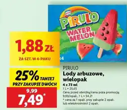 Lidl PIRULO Lody arbuzowe, wielopak oferta