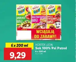 Lidl HORTEX LEON Sok 100% Psi Patrol oferta