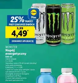 Lidl MONSTER Napój energetyczny oferta