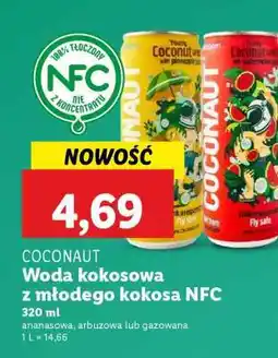 Lidl COCONAUT Woda kokosowa z młodego kokosa NFC oferta
