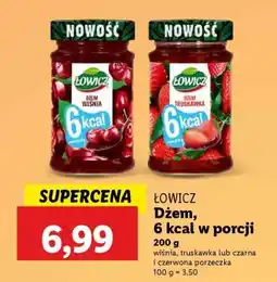 Lidl ŁOWICZ Dżem, 6 kcal w porcji oferta