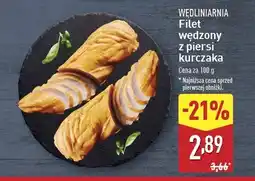 ALDI Filet wędzony z piersi kurczaka Wędliniarnia classic oferta