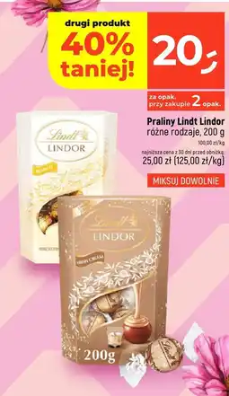 Dealz Praliny Lindt Lindor różne rodzaje 200g oferta