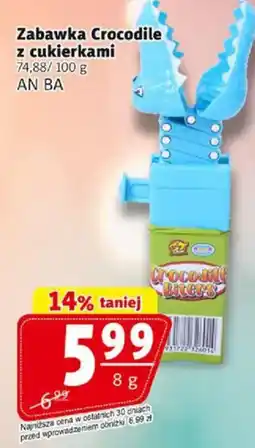 Zabawka Crocodile z cukierkami