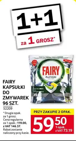 Selgros Kapsułki do zmywarki Fairy oferta