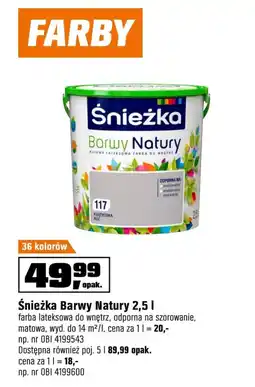 OBI Farba lateksowa Śnieżka oferta