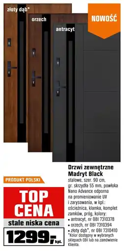 OBI Drzwi zewnętrzne Orzech oferta