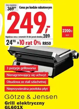 Media Expert Grill elektryczny Götze & Jensen oferta