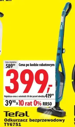 Media Expert Odkurzacz bezprzewodowy Tefal oferta