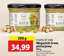 Lidl Krem z pistacji Foods by Ann oferta