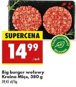 Biedronka Big burger wołowy Kraina Mięs oferta