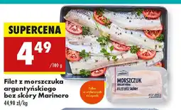 Biedronka Filet z morszczuka argentyńskiego bez skóry Marinero oferta
