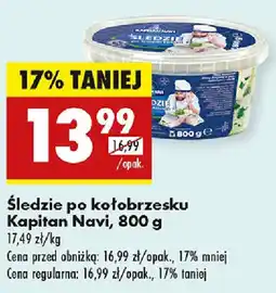 Biedronka Śledzie po kołobrzesku Kapitan Navi oferta