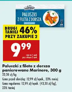 Biedronka Paluszki z fileta z dorsza panierowane Marinero oferta