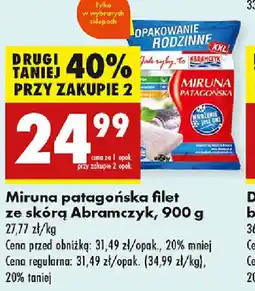 Biedronka Miruna patagońska filet ze skórą Abramczyk oferta