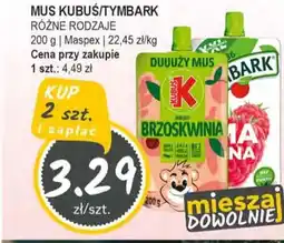 Słoneczko Mus kubuś/tymbark Maspex oferta