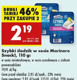 Biedronka Szybki śledzik w sosie Marinero Snack! oferta