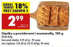 Biedronka Ciastko z pomidorami i mozzarellą oferta