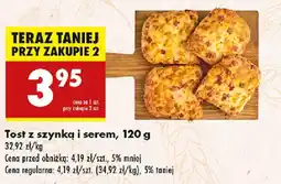Biedronka Tost z szynką i serem oferta