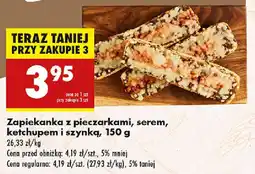 Biedronka Zapiekanka z pieczarkami, serem, ketchupem i szynką oferta