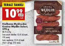Biedronka Kiełbasa Myśliwska Kraina Wędlin Select oferta