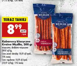 Biedronka Kabanosy klasyczne Kraina Wędlin oferta