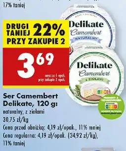 Biedronka Ser Camembert Delikate oferta