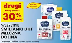 Biedronka Wszystkie śmietanki uht Mleczna Dolina oferta