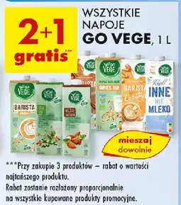 Biedronka Wszystkie napoje Go Vege oferta