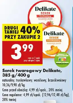 Biedronka Serek twarogowy Delikate oferta