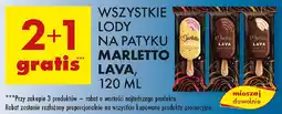 Biedronka Wszystkie lody na patyku Marletto Lava oferta