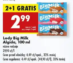 Biedronka Lody Big Milk Algida oferta