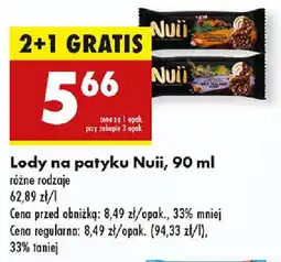 Biedronka Lody na patyku Nuii oferta