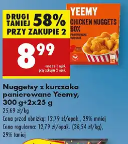 Biedronka Nuggetsy z kurczaka panierowane Yeemy oferta