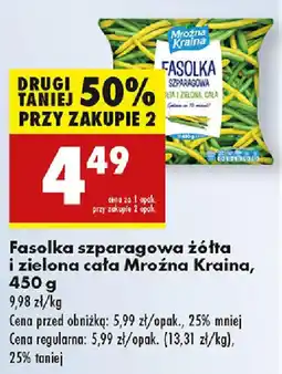 Biedronka Fasolka szparagowa żółta i zielona cała Mroźna Kraina oferta