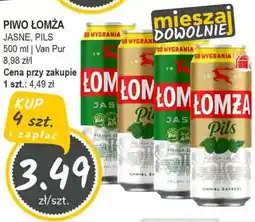 Słoneczko Piwo łomża jasne, pils van pur oferta