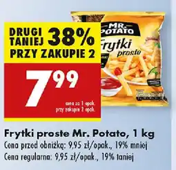 Biedronka Frytki proste Mr. Potato oferta