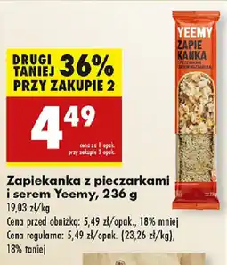 Biedronka Zapiekanka z pieczarkami i serem Yeemy oferta