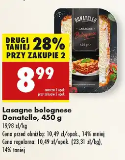 Biedronka Lasagne bolognese Donatello oferta