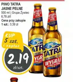 Słoneczko Piwo tatra jasne pełne grupa żywiec oferta